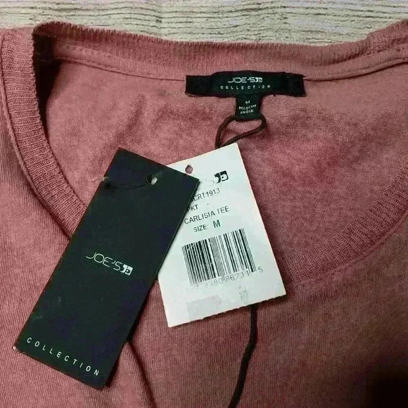 Joe's jeans NWT pink carlisia cut out tee medium - Picture 6 of 8